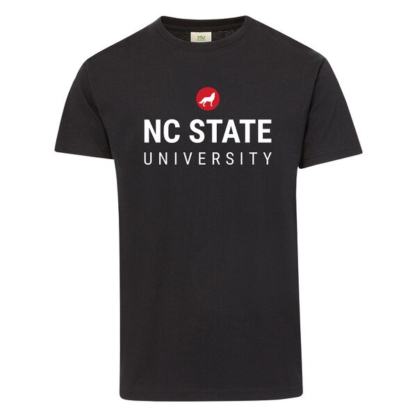 Black Short Sleeve Tee - Circle Wol